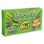 جلي بورقات حامضة ستيكس محشوة نكهات 170جم